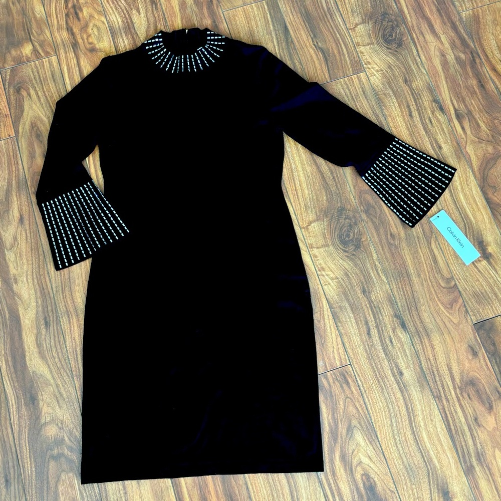 Ladies Calvin Klein black fall dress